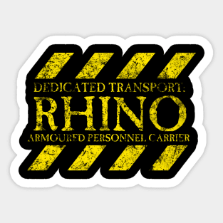 Dedicated Transport Rhino Sticker